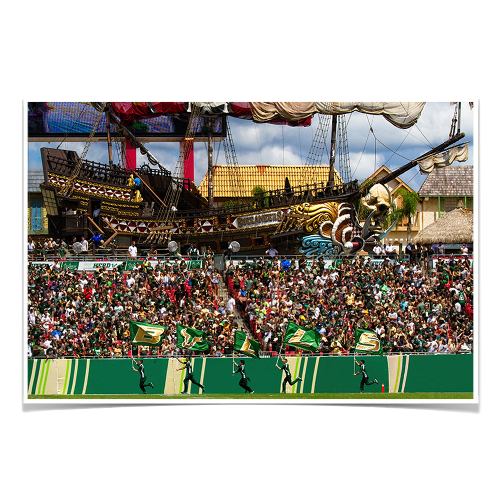 USF Bulls - Bulls in RayJay - College Wall  Art #Canvas