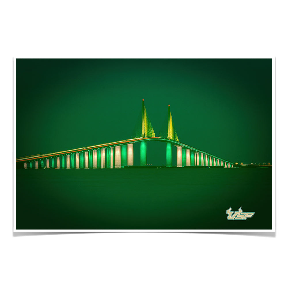 USF Bulls - USF 2020 Skyway - College Wall Art #Canvas