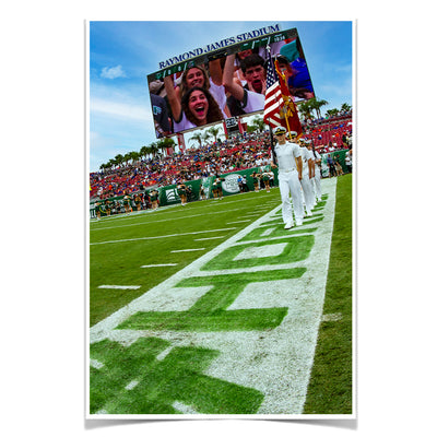 USF Bulls - Enter Stars and Stripes - College Wall Art #Poster
