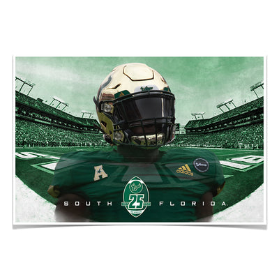 USF Bulls - South Florida 25 Years - College Wall Art #Poster