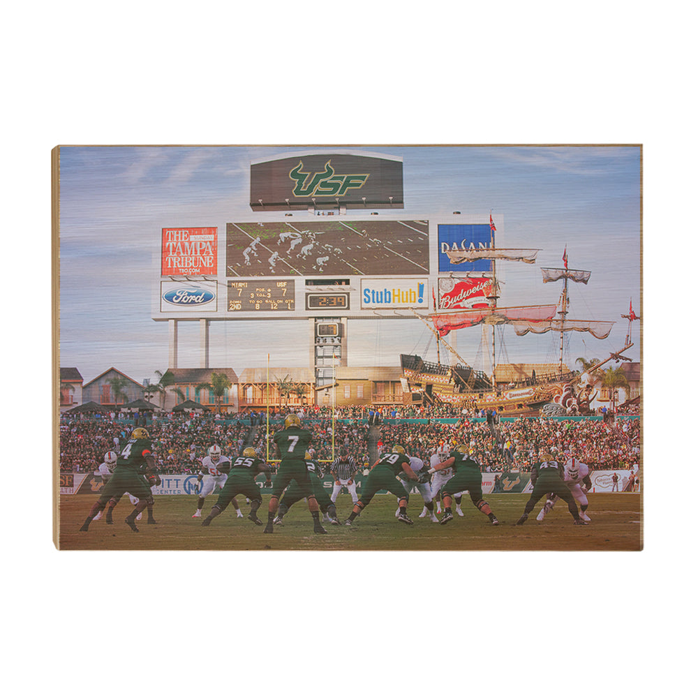 USF Bulls - USF vs Miami - College Wall Art #Canvas