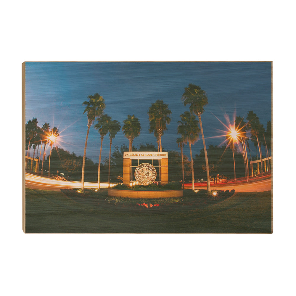 USF Bulls - USF Night Entrance - College Wall Art #Canvas