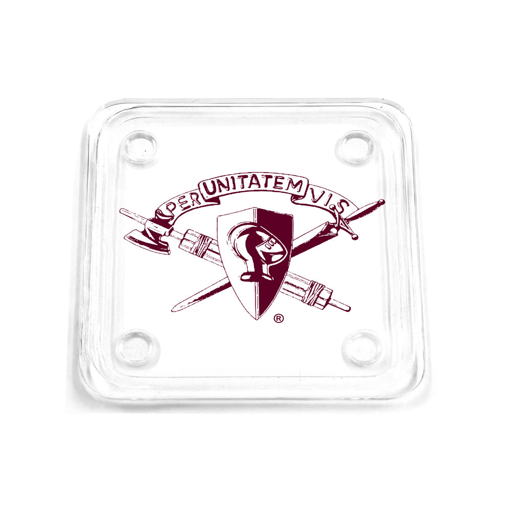 Texas A&M - Corps Brass Drink Coaster