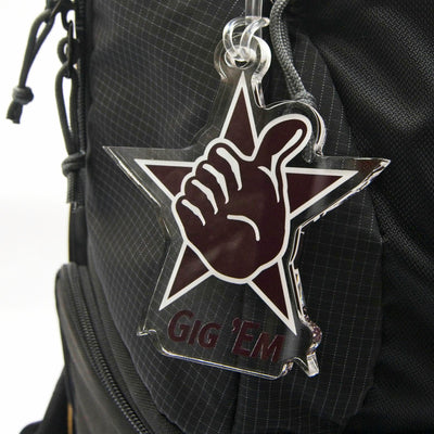 Texas A&M Aggies - Gig'em Dimensional Bag Tag & Ornament