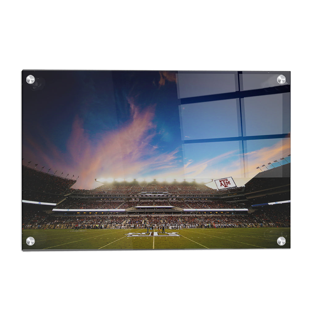 Texas A&M - Texas A&M Original Sunset - College Wall Art #Canvas