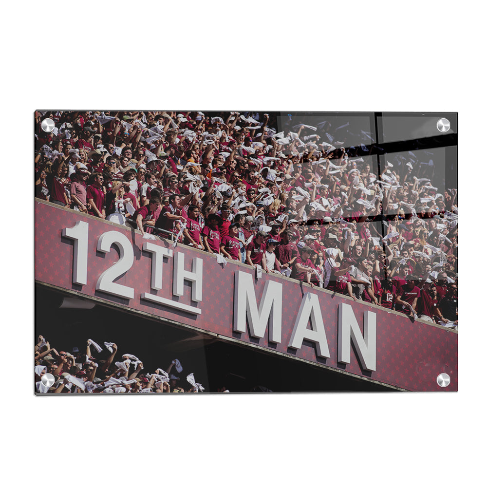 Texas A&M - 12th Man - College Wall Art #Canvas