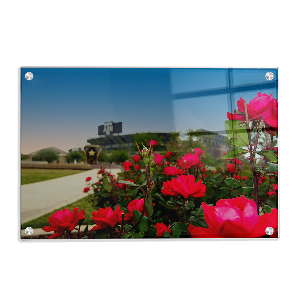Texas A&M - Spring Flowers - College Wall Art #Canvas