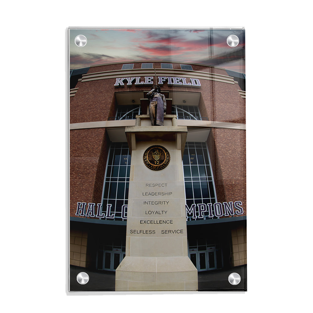Texas A&M - Respect. Leadership. Integrity. Loyalty. Excellence. Selfless. Service - College Wall Art #Canvas