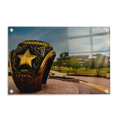 Texas A&M - The Aggie Ring - College Wall Art #Acrylic