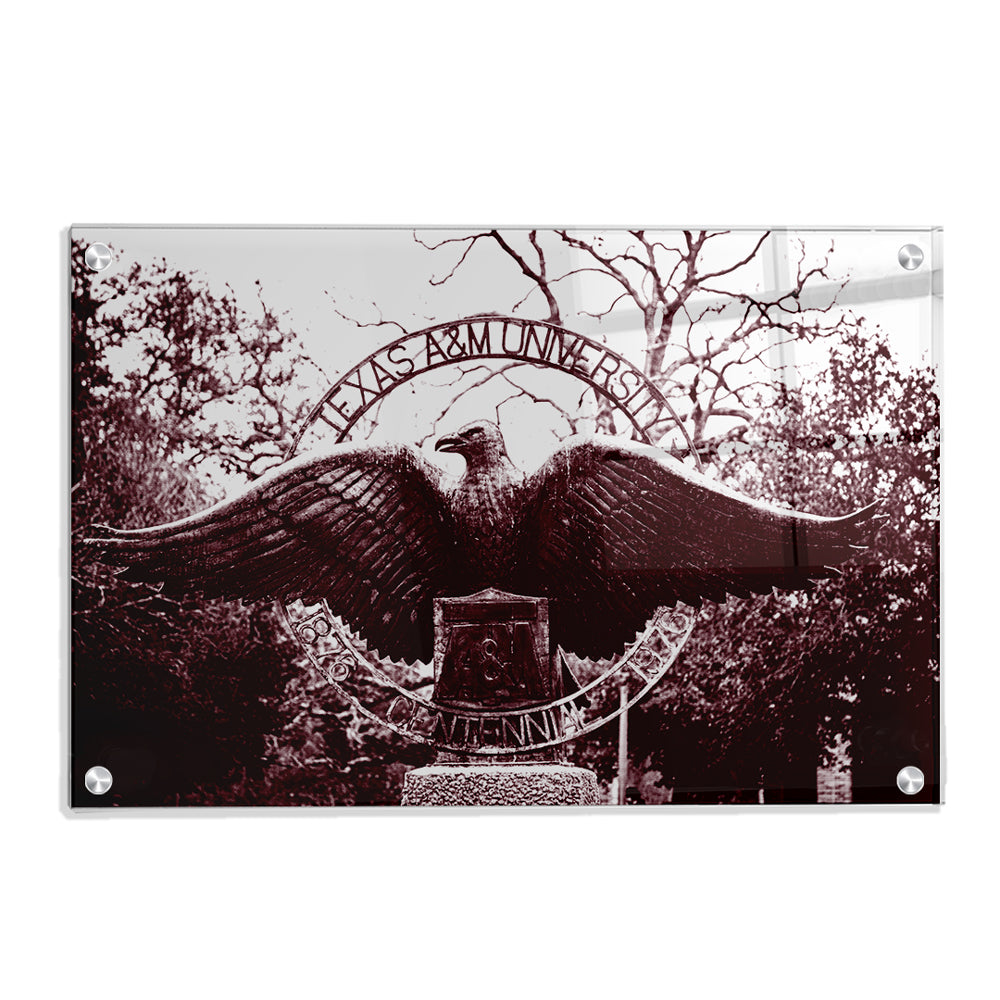 Texas A&M - Centenial Eagle -  College Wall Art #Canvas
