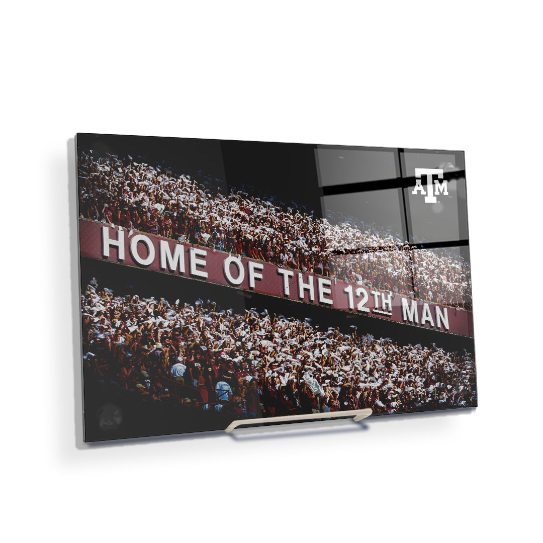 Texas A&M - Home of the 12th Man - College Wall Art #Canvas