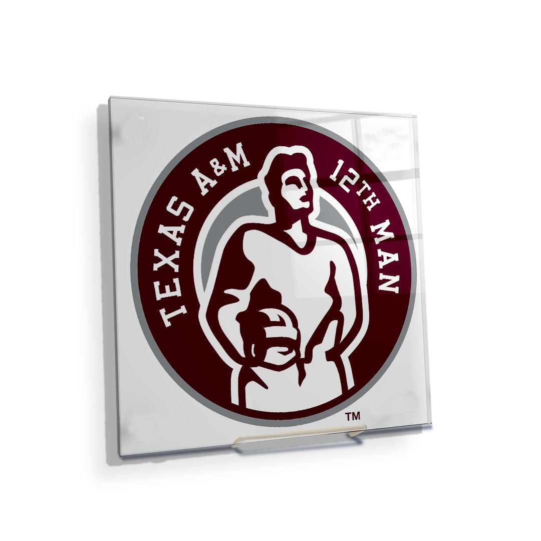 Texas A&M - 12th Man Logo - College Wall Art #Canvas
