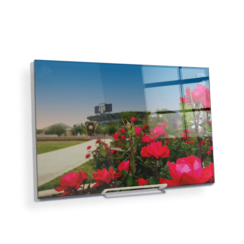 Texas A&M - Spring Flowers - College Wall Art #Canvas