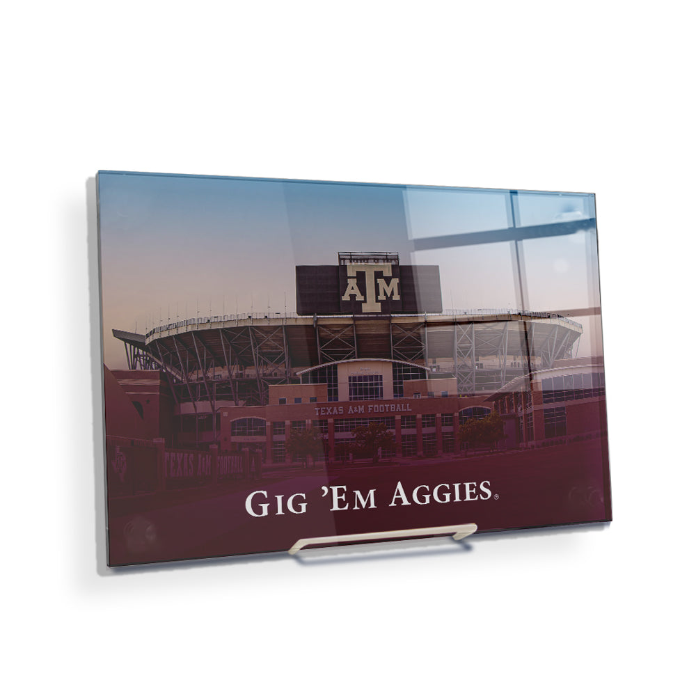 Texas A&M - GIG 'EM Aggies Football - College Wall Art #Canvas
