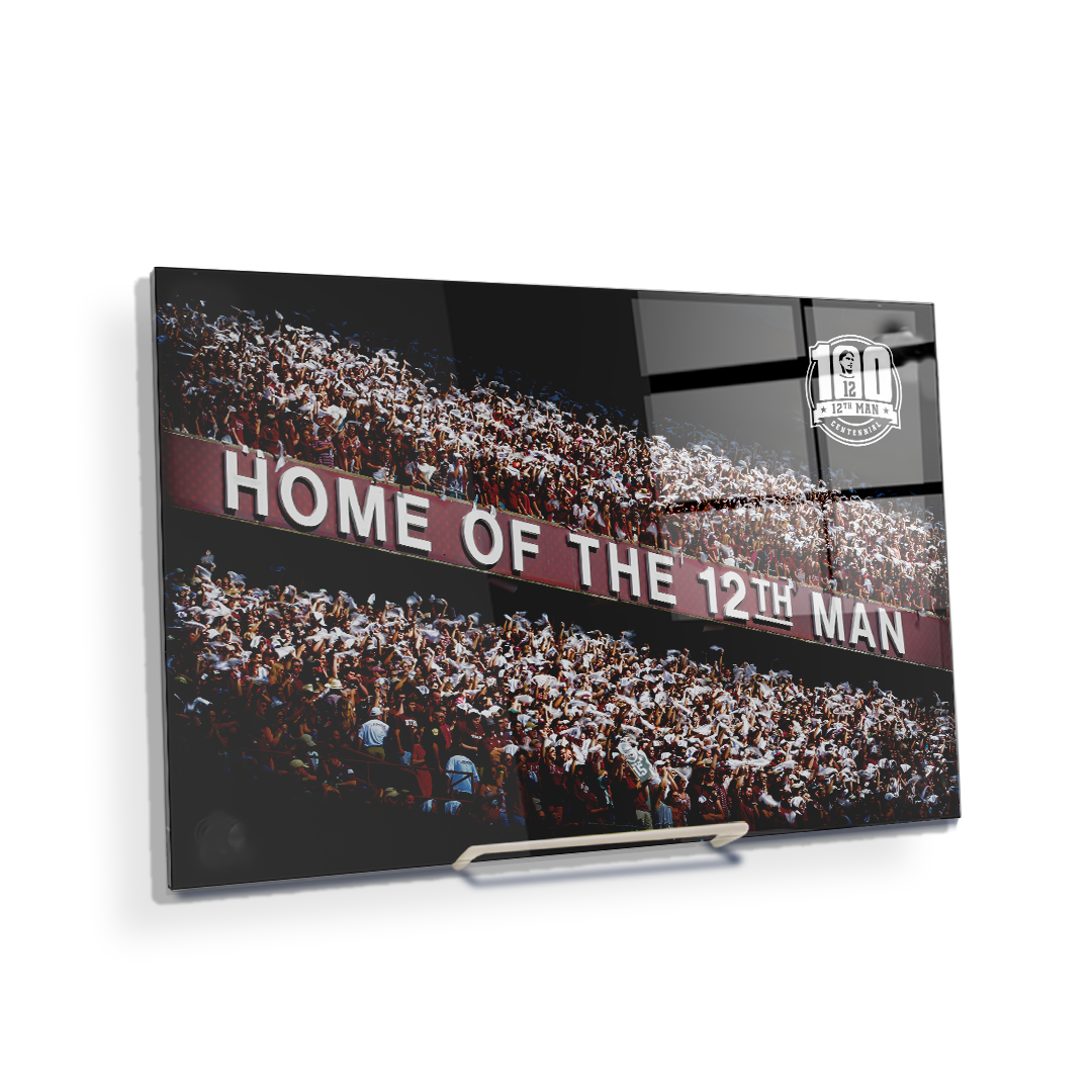 Texas A&M - Home of the 12th Man Centenial - College Wall Art #Canvas