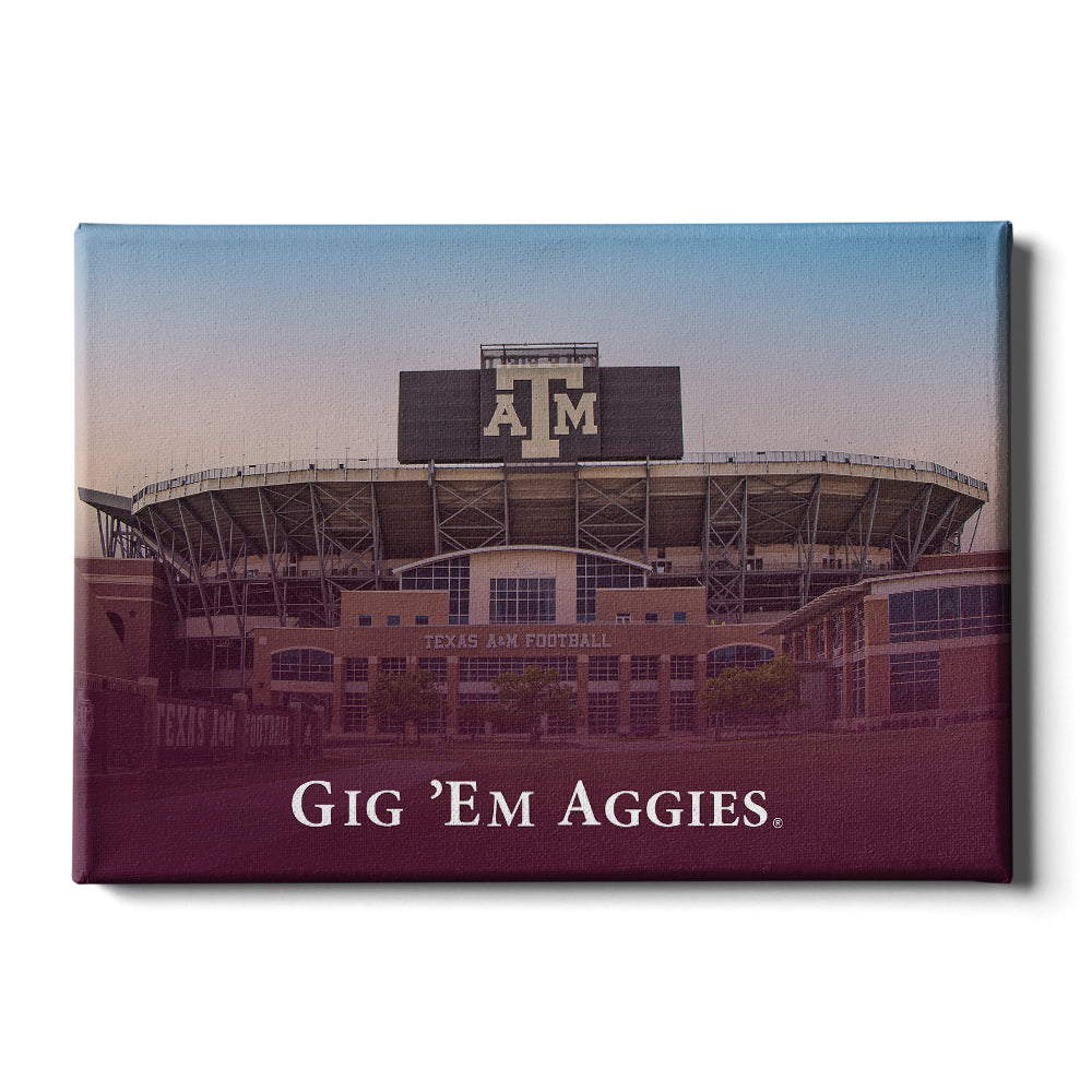 Aggie Wall Art Thanks and Gig Em Sign Texas A&M Typography 