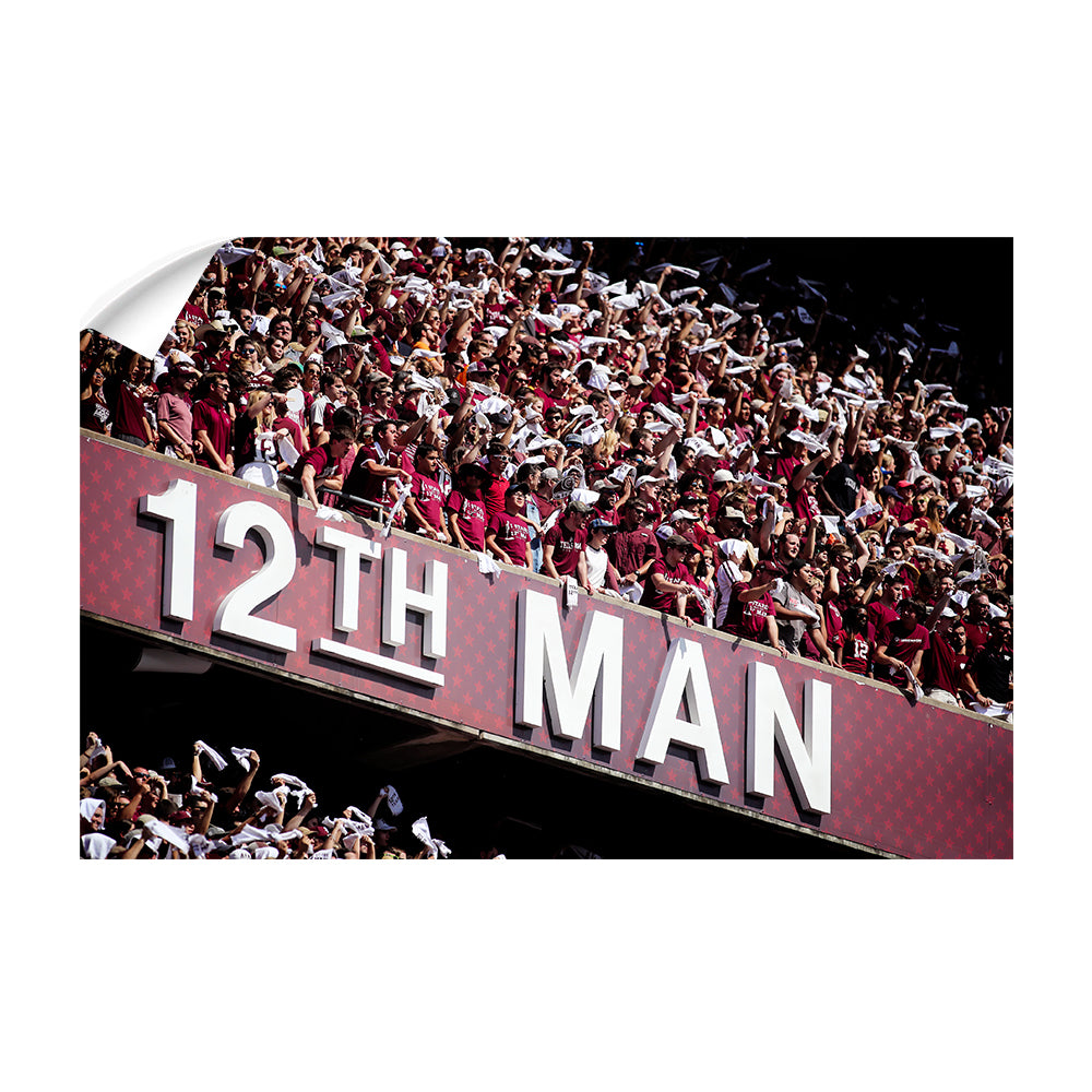Texas A&M - 12th Man - College Wall Art #Canvas
