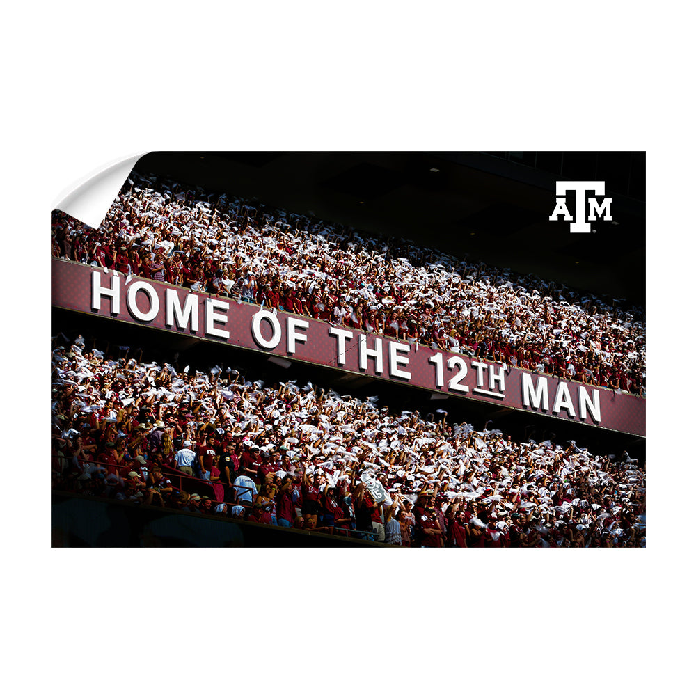 Texas A&M - Home of the 12th Man - College Wall Art #Canvas