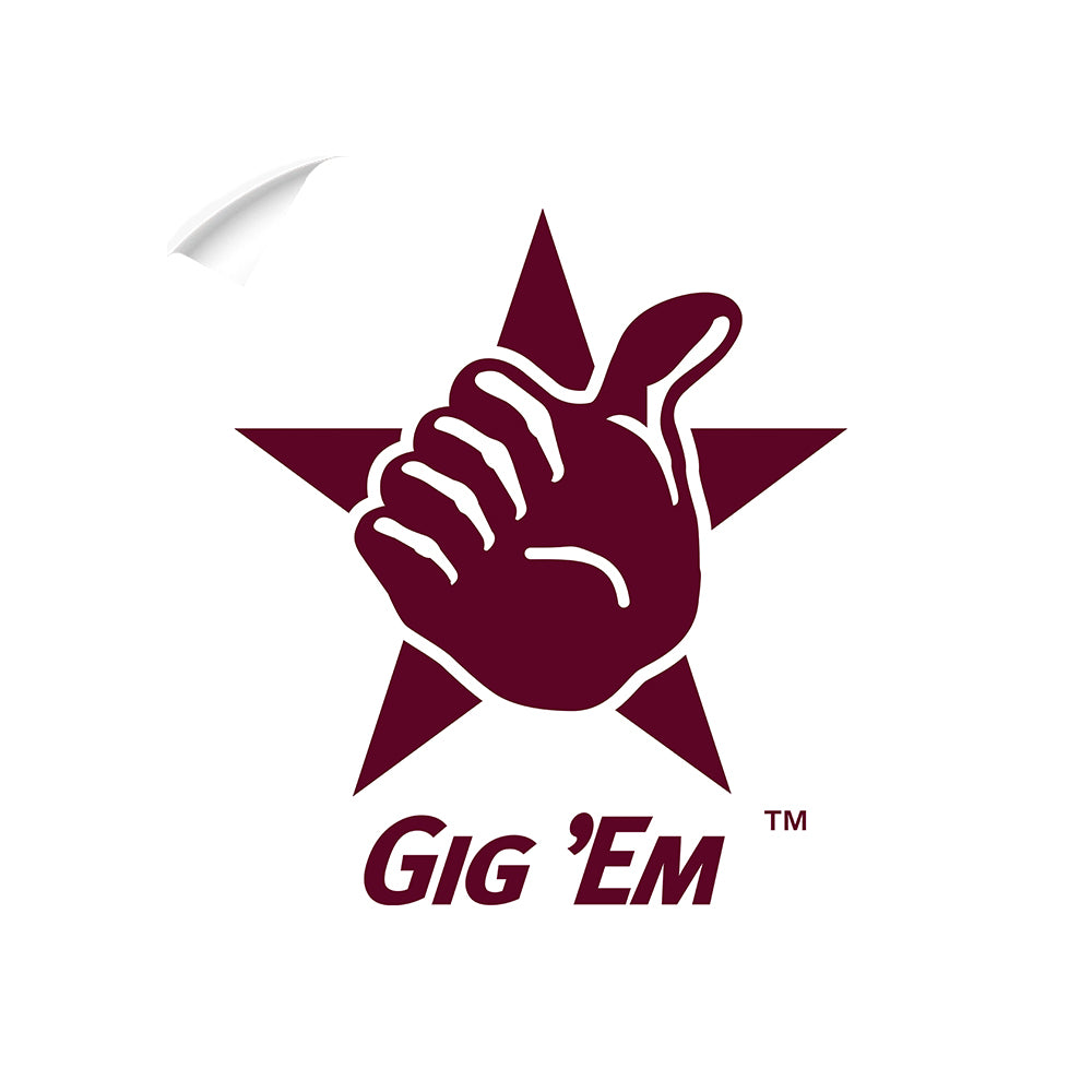 Texas A&M - Gig 'Em - College Wall Art #Canvas