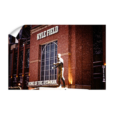 Texas A&M - Kyle Field Home of the 12th Man Winter Storm - College Wall Art #Wall Decal