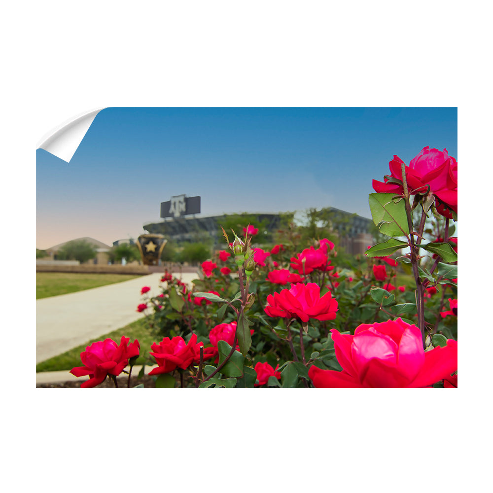 Texas A&M - Spring Flowers - College Wall Art #Canvas