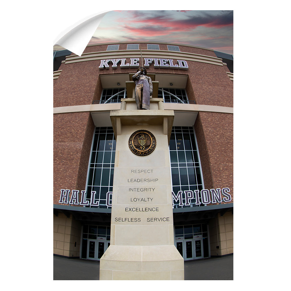Texas A&M - Respect. Leadership. Integrity. Loyalty. Excellence. Selfless. Service - College Wall Art #Canvas