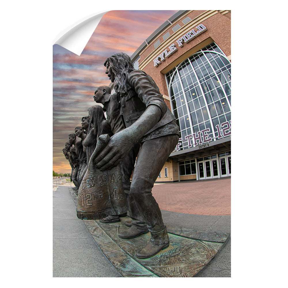 Texas A&M - The Heart of Texas A&M - College Wall Art #Canvas