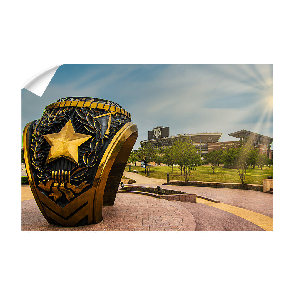 Texas A&M - The Aggie Ring - College Wall Art #Canvas