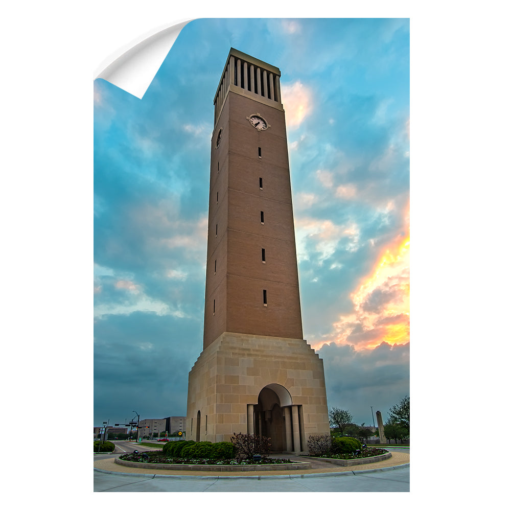Texas A&M - Albrittan Tower Sunset - College Wall Art  #Canvas