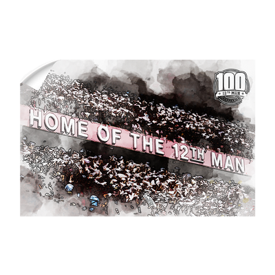 Texas A&M - Home of the 12th Man Centenial Seal - College Wall Art #Wall Decal