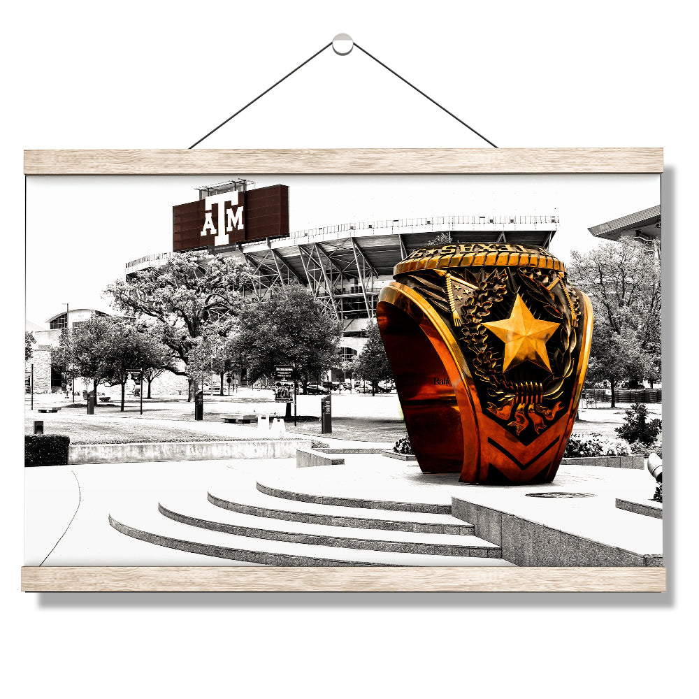 Texas A&M - Aggie Ring - College Wall Art #Canvas