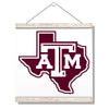 Texas A&M - A&M State - College Wall Art #HangingCanvas