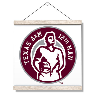 Texas A&M - 12th Man Logo - College Wall Art #Hanging Canvas