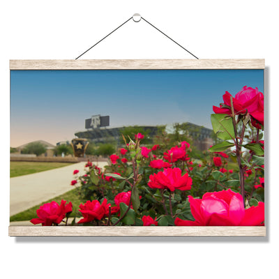 Texas A&M - Spring Flowers - College Wall Art #Hanging Canvas