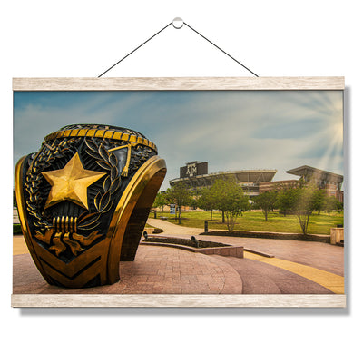 Texas A&M - The Aggie Ring - College Wall Art #Hanging Canvas