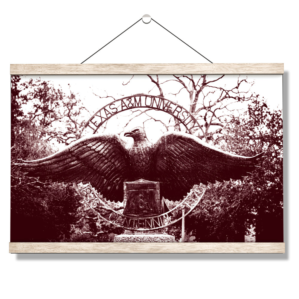 Texas A&M - Centenial Eagle -  College Wall Art #Canvas