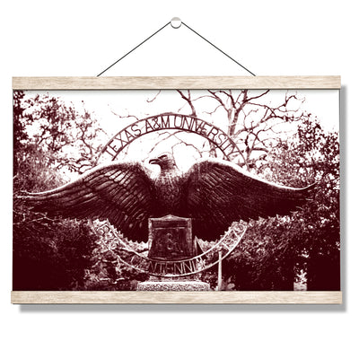 Texas A&M - Centenial Eagle - College Wall Art #Hanging Canvas