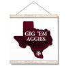 Texas A&M - GIG 'EM Aggies - College Wall Art #Hanging Canvas