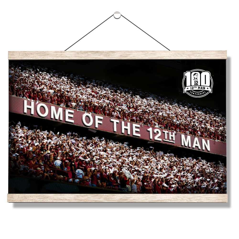 Texas A&M - Home of the 12th Man Centenial - College Wall Art #Canvas