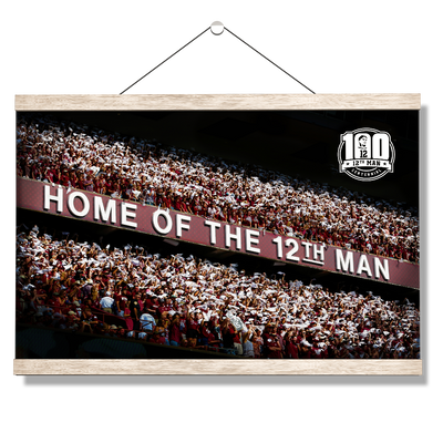 Texas A&M - Home of the 12th Man Centenial - College Wall Art #Hanging Canvas