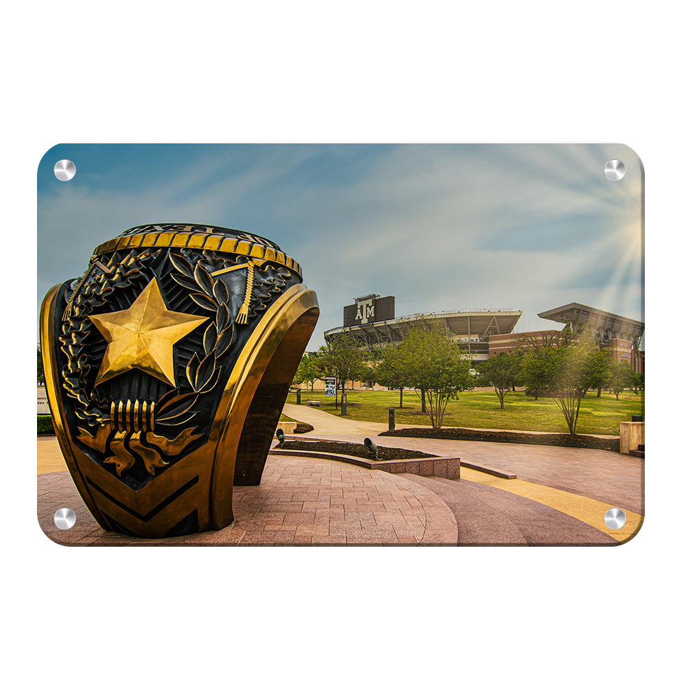 Texas A&M - The Aggie Ring - College Wall Art #Canvas