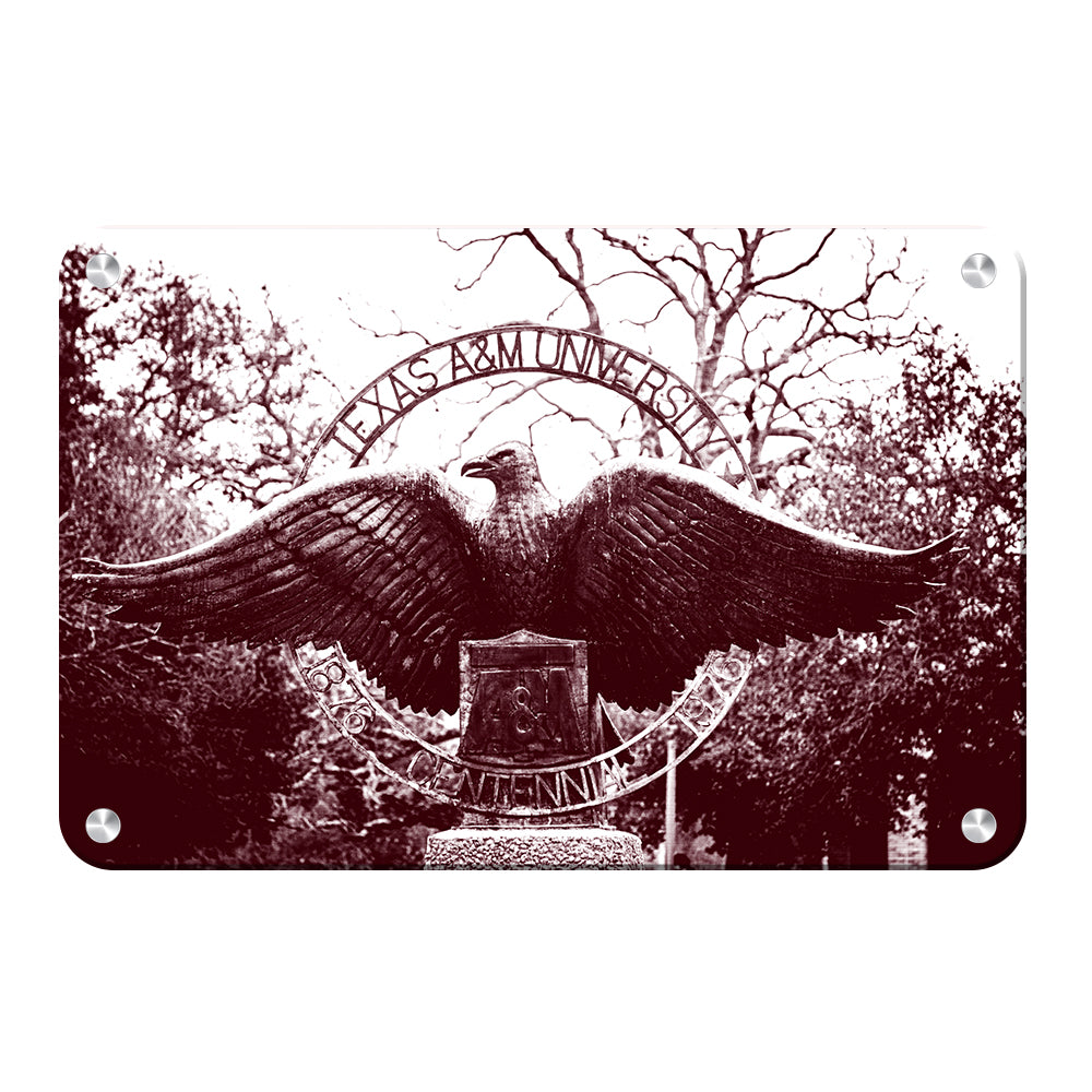 Texas A&M - Centenial Eagle -  College Wall Art #Canvas