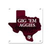Texas A&M - GIG 'EM Aggies - College Wall Art #Metal