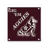 Texas A&M - GIG 'EM Aggies Reveille - College Wall Art #Metal