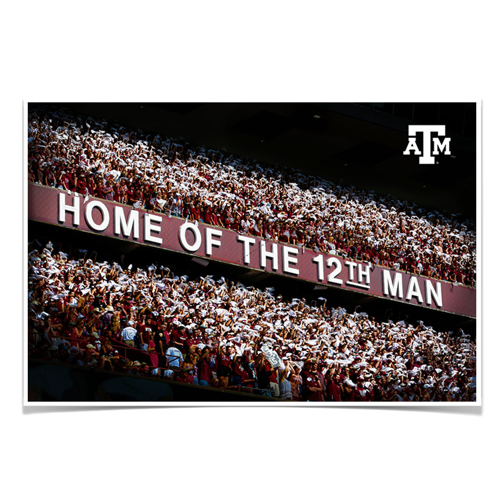 Texas A&M - Home of the 12th Man - College Wall Art #Canvas