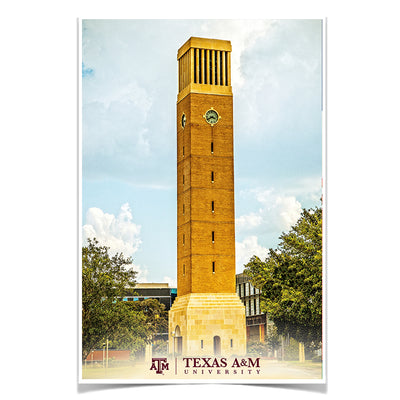 Texas A&M - TAM Albritton Bell Tower - College Wall Art #Poster