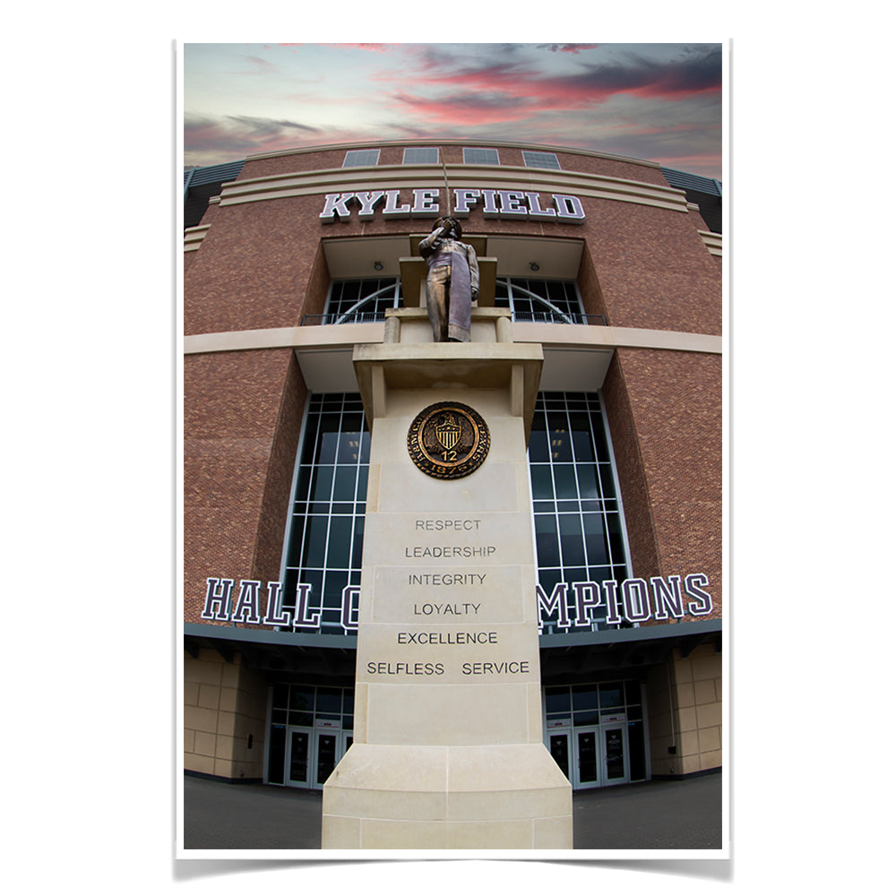 Texas A&M - Respect. Leadership. Integrity. Loyalty. Excellence. Selfless. Service - College Wall Art #Canvas