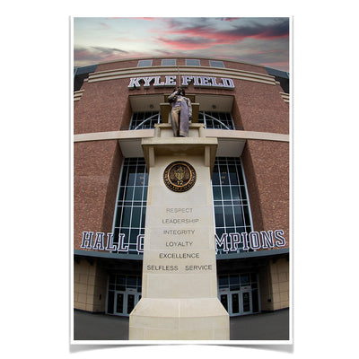 Texas A&M - Respect. Leadership. Integrity. Loyalty. Excellence. Selfless. Service - College Wall Art #Poster