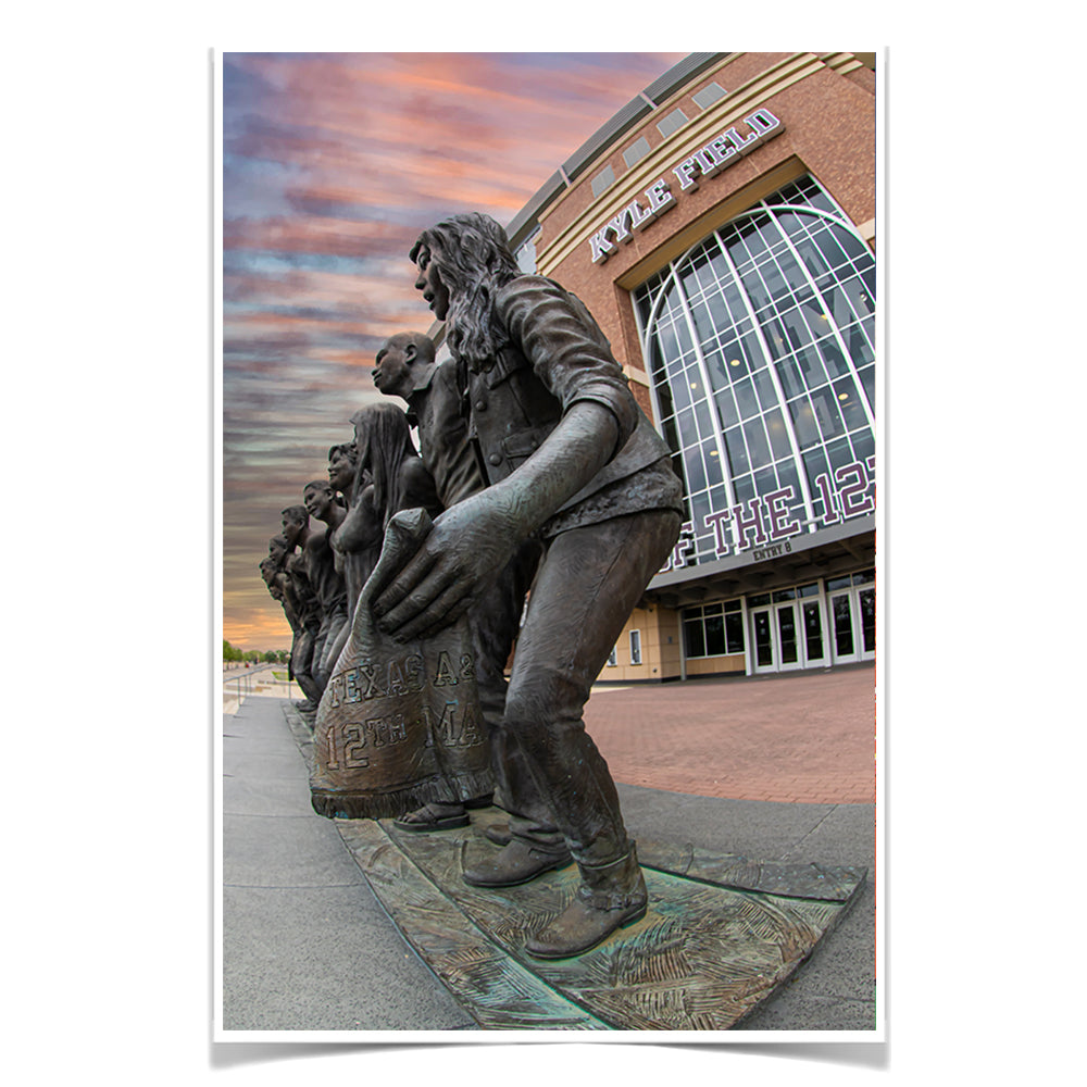 Texas A&M - The Heart of Texas A&M - College Wall Art #Canvas