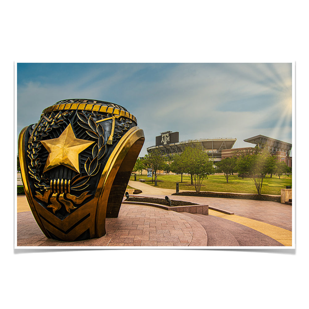 Texas A&M - The Aggie Ring - College Wall Art #Canvas